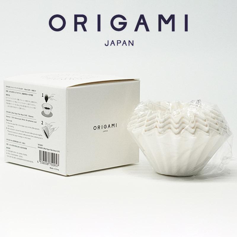 ORIGAMI cake filter paper origami filter cup 155/185 hand brewed coffee V60 filter paper combination 155  50 1 2