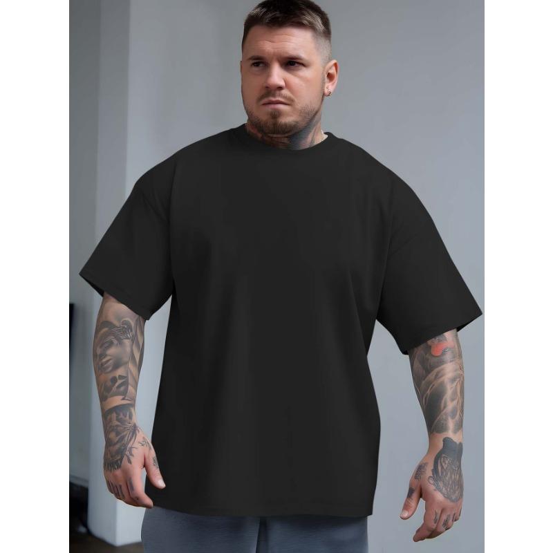 European Size Spartan Warrior Summer Outdoor Sports and Casual Large-size Short-sleeved T-shirts, Men's Trendy Fashion Prints, Loose Base Shirts