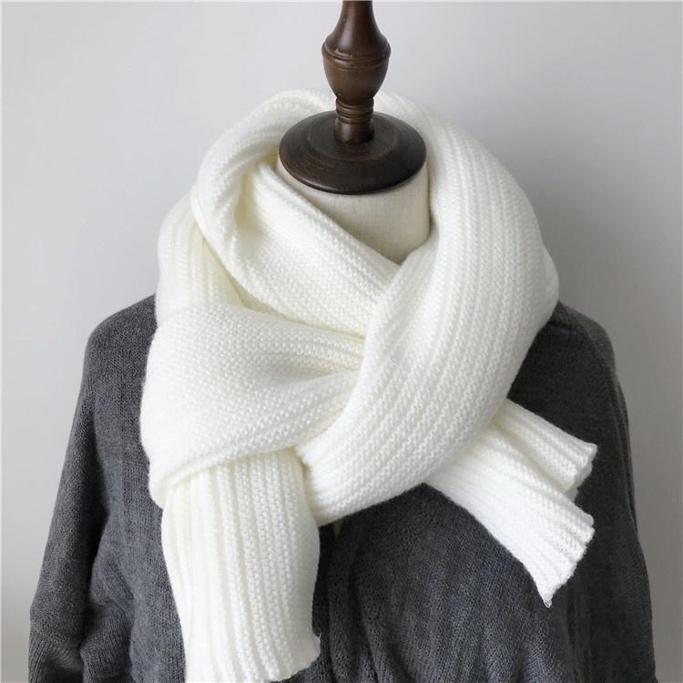 Korean Style Ins Wool Knitted Scarf for Women Autumn and Winter ...