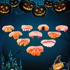10Pcs Halloween Dentures Funny False Teeth Halloween Cosplay Vampires Toys Tricky Dentures Pet Decorating Supplies