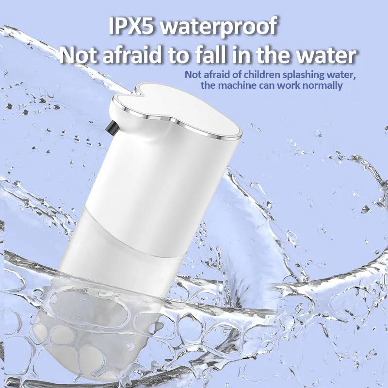 Automatic Foam Soap Dispensers 400ml 4-Gears Bathroom Smart Washing Hand Machine USB Rechargeable Touchless Hand Sanitizers