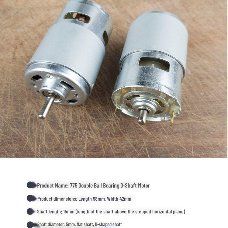 775 Motor 12-24V, Hoge Snelheid, Hoog Koppel, Doe-het-zelf Elektrische Boormachine & Tafelzaag Elektrisch Gereedschap.
