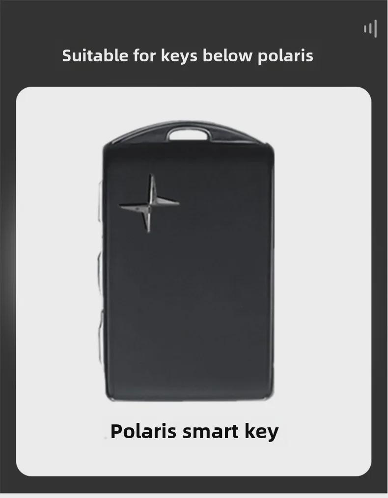 Carbon Fiber Metal Shell Key Cover for Polestar 1 & 2