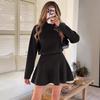 Seventeen Colors Slim Fit Half High Collar Knit Dress in Five Sizes