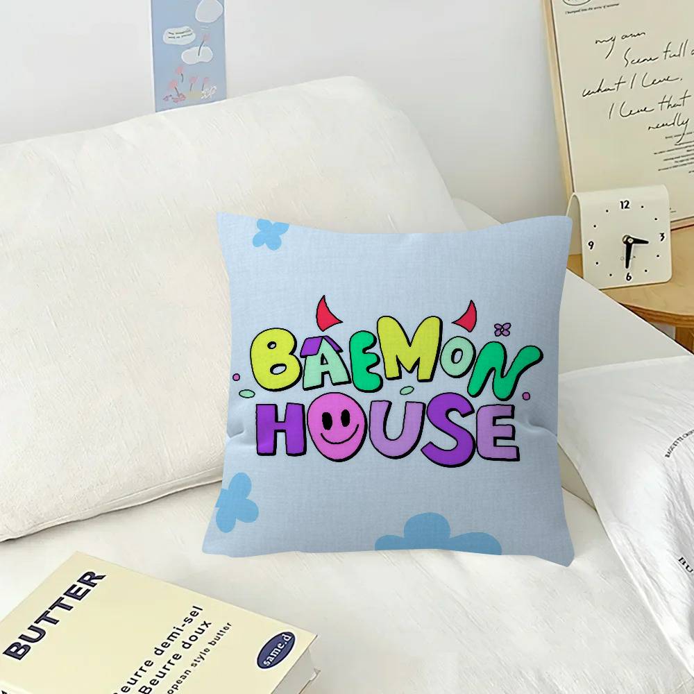 Kissenhülle 30x50 Polyester Sofakissen Dekorative Wurfkissen Heimdekoration Kissenbezug Cool KPOP B-BABYMONSTER