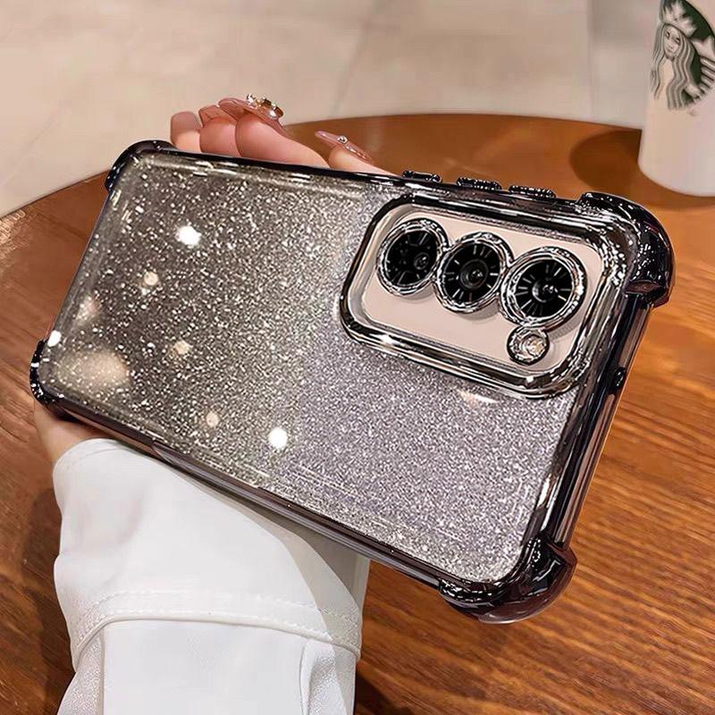 Realme14x Case Glitter Phone Cover For OPPO Realme 14x 12 14 Pro Plus C61 C53 C51 Note 50 60 Back Transparent Luxury Women Case