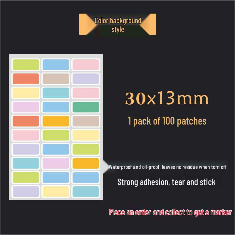 Waterproof Silver Label Stickers for Kitchen Storage and Seasoning Marking