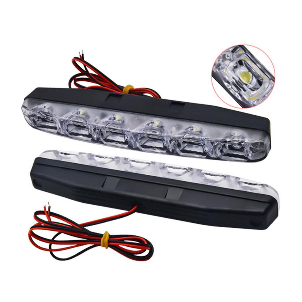 6LED vysoce výkonná LED světla pro denní svícení Řidičské světlo Univerzální LED mlhové světlo do auta Snadná instalace Odolné