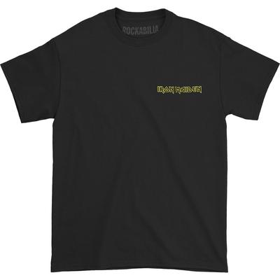 Iron Maiden Powerslave Głowa i Logo (Wstecz Drukuj) Dopasowana koszulka Mała koszulka unisex