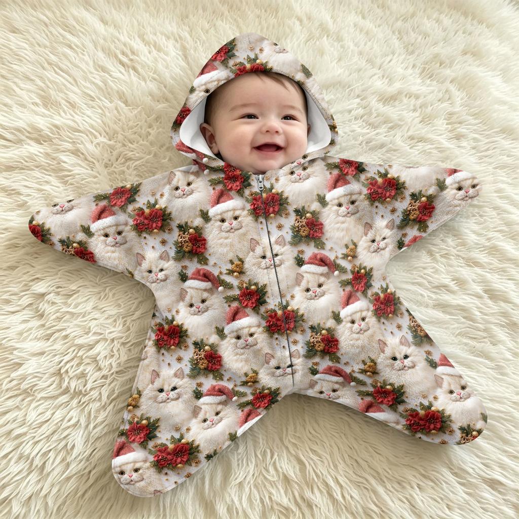 Baby Flanellen Wikkeldeken Slaapzak, - Schrikwikkel voor Buiten en Bedtijd