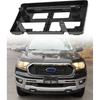 Front License Plate Frame for Ford Ranger 2019 2020 2021 2022 2023 NO Drill Front Bumper License Plate Holder Mounting Bracket Replace # KB3Z17A385A