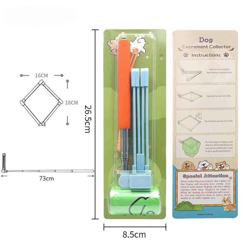 73cm Pet Dog Long Handle Pet Pooper Scooper Foldable Dog Dog Urine Poop Tool Multifunctional Cleaning Stick Pee Catcher Waste