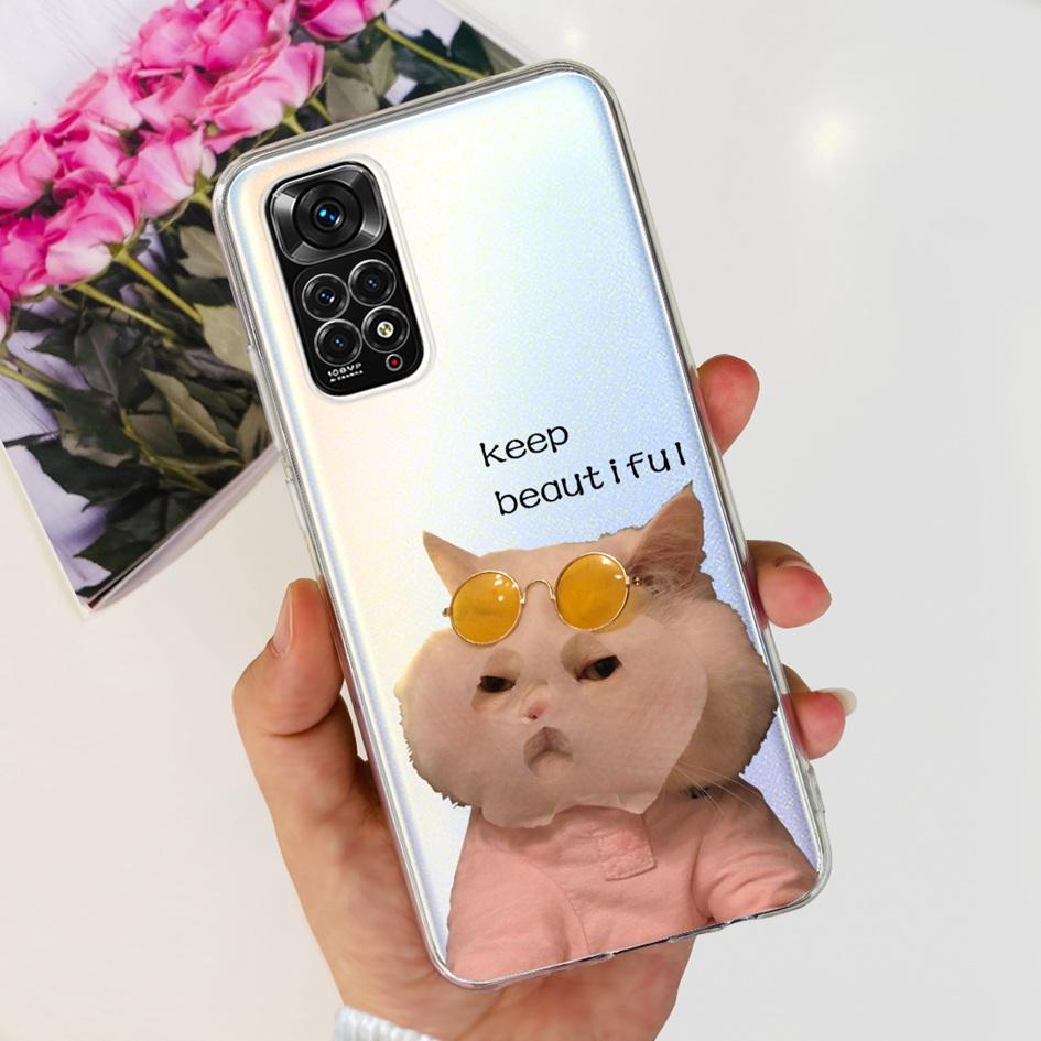 For Xiaomi Redmi Note 11 Case Note 11s Cover Popular Butterfly Dragon Soft Silicone Clear Case For Redmi Note 11S 5G Note11 Capa
