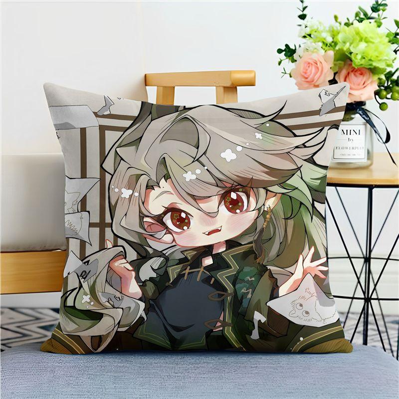 Wuhua Peripheral Game Two-dimensional Double-sided Dormitory Nap Bedside Pillow Animation Pillow Cushion Birthday Gift Pillow