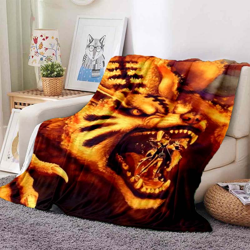 NARUTOUzumaki Naruto anime print blanket, warm and comfortable flannel blanket, suitable for bedrooms, sofas, beds, chairs, picn