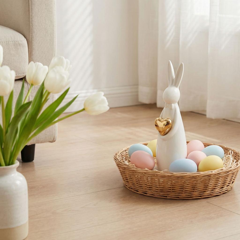 Påskhantverk Gåva Fest Hem Vardagsrum TV-bänk Dekoration Prydnad