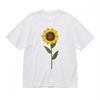 Women's Comfortable Breathable Classic T-Shirt Minimalist Sunflower Cotton Tee