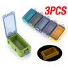 3Pcs Fishing Glow-In-The-Dark Toolbox Mini Splice Storage Box Plastic Accessories Storage Box Hard Bait Container Carp