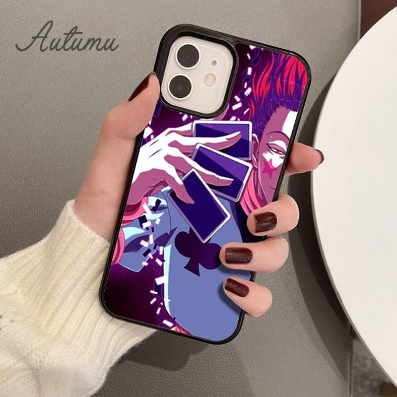 Fashion Hisoka Anime HUNTER×HUNTER Phone Case for iPhone 11 12 13 14 Pro Max Mini XR XS SE 2020 6S 7 8 Plus Galaxy S21 S22 Cover