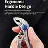 1pcs Mini Groove Joint Pliers with Push Lock V Jaw Fast Adjustable for Tight Spaces Multi Surface Grip