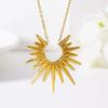 Personalized Sun Necklace: Versatile Cold-Style Titanium Steel Clavicle Chain