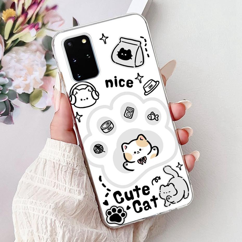 Cute Painting Phone Case For Samsung Galaxy S20 S20+ S20 FE 5G Soft Silicone TPU Covers For Samsung S20 S 20 Plus S20FE Bumpers
