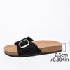 Thick-soled Sponge Slippers Summer Shoes Fashionable Belt-buckle Open-toe Flip-flops