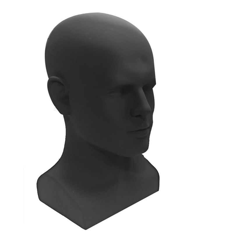 A84E-Male Mannequin Head Professional Manikin Head For Display Wigs Hats Headphone Display Stand