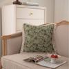 American Style Floral Jacquard Throw Pillow Cover With Tassel Trim Sofa Chair Bed Car Decor 45x45cm 60x60cm