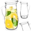 Glass Jug for Drinks, Juice, Compote, Lemonade, Water for Drinks 1.75L