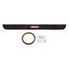 Black & Red Door Sill Strip 90cm x 7cm 1pcs 90cm Car Auto Rear Trunk New