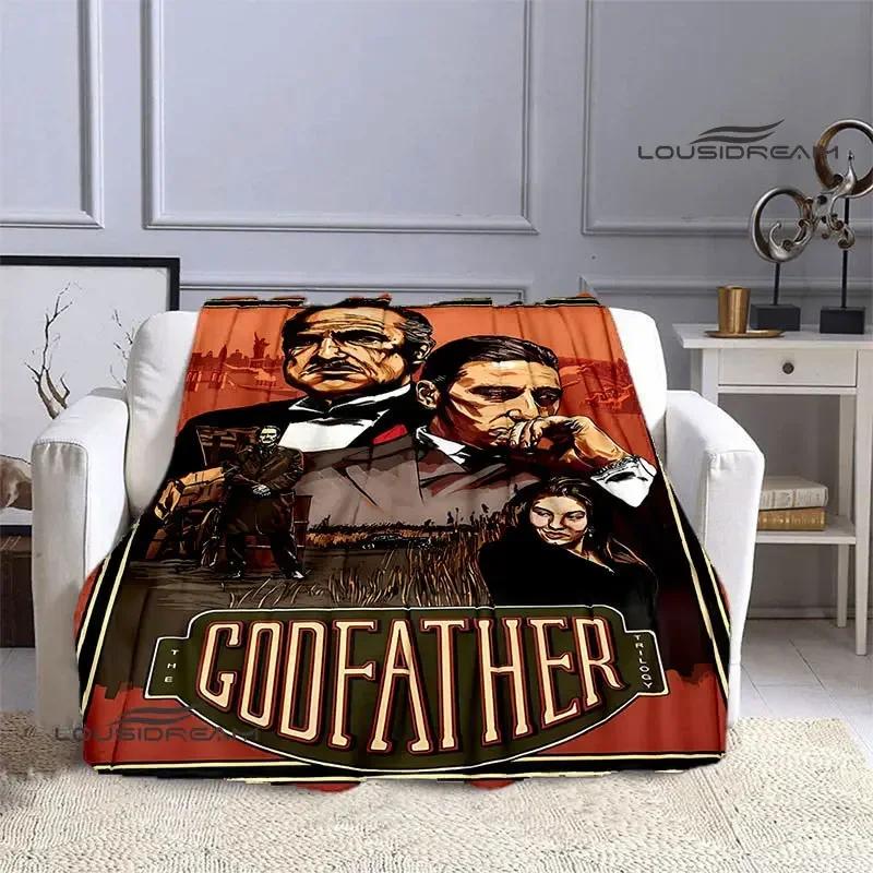 The Godfather Retro Printed Blanket Picnic Blanket Warm Flannel Blankets Home Bed Linings Blankets for Beds Birthday Gift