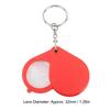 32mm Lens Diameter Magnifier Keychain With Key Ring Mini Magnifying Glass  Outdoor Reading