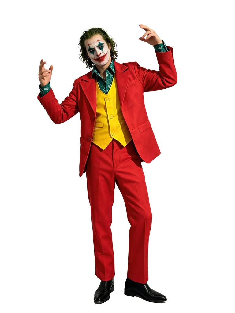 2026 Adult Classic Clown Cosplay Costume Complete Suit For Men Halloween Carnival Holiday Theme Gathering Party Dress Up Outfit
