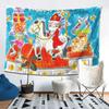 VIKAMA Christmas Tapestry Saint Nicholas and Piet Print Bedroom Entryway Feature Wall Decor Tapestry Home Decor