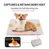 Selbstheizende Haustier-Pads, Decke, Welpen-Pad, warme Kissenmatte für Katzen, Hunde, waschbare Haustiere mit thermischem Körperwärme-reflektierendem Kern-Pad