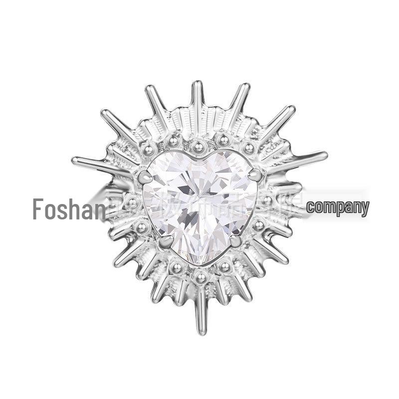Titanium Alloy Sea Urchin Stud Earring with Zirconia for Ear, Lip, and Tongue Piercing. Head Only - M0.9