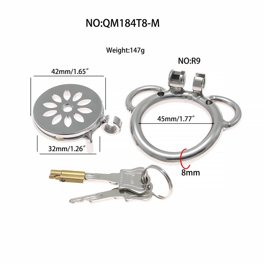 Xu Gu Yu Stainless Steel Multi-Purpose Chastity Cage Restraint Device