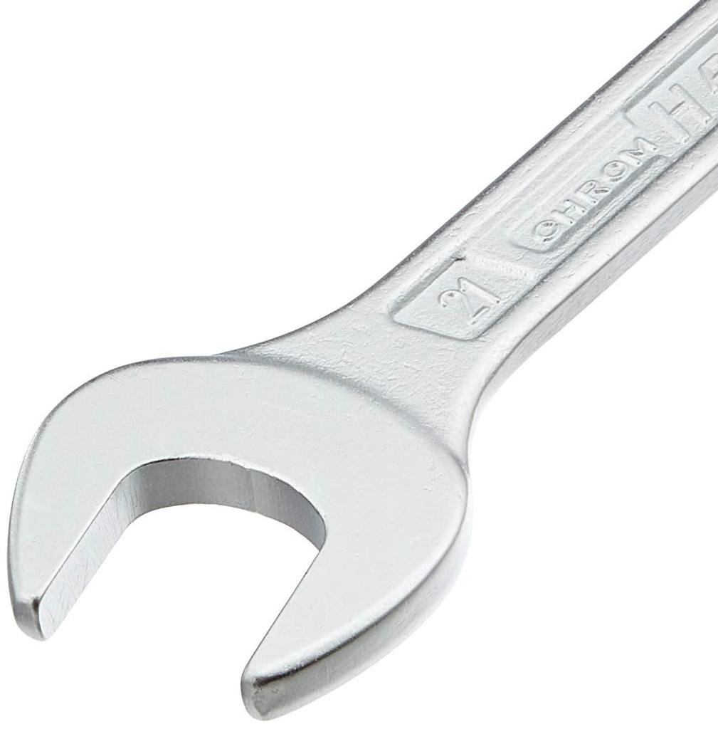 HAZET Wrench Set with with Plastic Automotive DIY Work Maintenance Made in Germany 450N/8RS Set, 8-Piece Double-Ended Wrenches, 6-22mm, Chrome-Plated