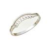 Wheat ear hollowed-out diamond-encrusted titanium steel bracelet, light luxury leaf clasp wristband, versatile and exquisite, non-fading, suitable