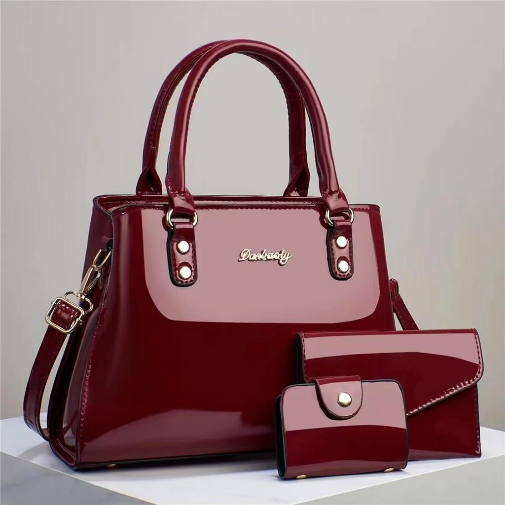 Bolsa de Mão Elegante Versátil para Mulheres Conjunto de Bolsa de Ombro e Transversal Chique Com Múltiplos Bolsos
