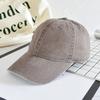 Waterwashed Denim Baseball Cap With Curved Brim For Casual Fashion Men Women