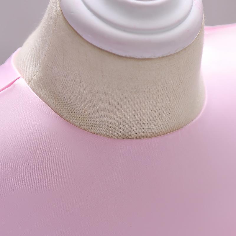 2023 Letní dívčí svatební šaty: Dětská večerní róba a dětské první narozeniny tylová aplikace nadývaná sukně