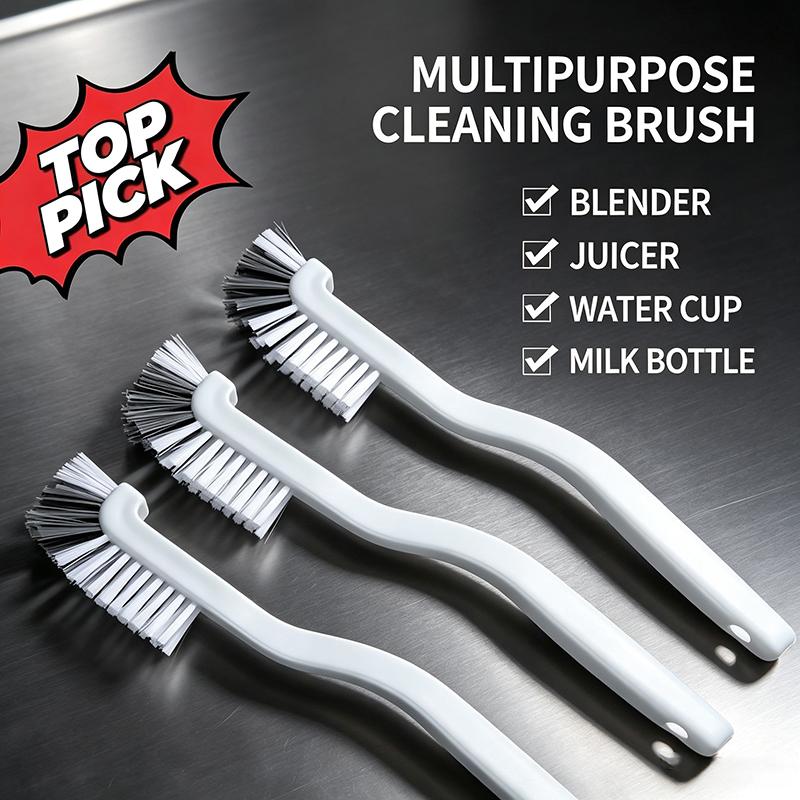 360° Japanese Cleaning Brush, Long Handle Elbow Design, Multi‑Functional Household Tool For Sink Cup Crevice Washing QJS004