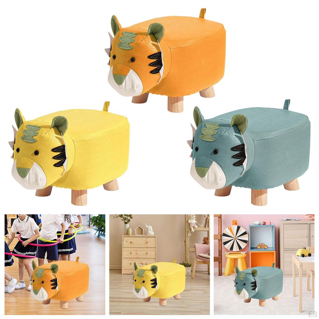 Sgabello ottomano in legno, poggiapiedi per animali, sgabello portatile, seduta bassa, divano, per la decorazione.