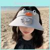 Chapéu de Sol Cartoon Infantil Com Material de Poliéster Respirável e Proteção Solar Para Brincadeiras ao Ar Livre