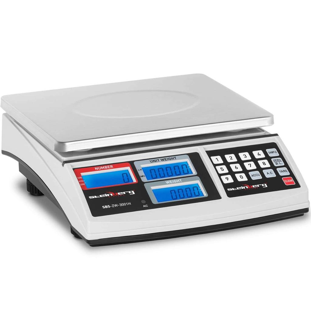 Precision Warehouse Checkweigher Counting Pieces Up to 30Kg LCD
