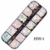 1case AB Nail Glitter Sequins Mixed Shape Paillette Holographic Flake Slice Decoration Tips