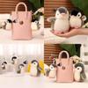 Penguin Plush Toy Keychain With Soft Pp Cotton Filling For Girls And Women
