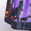Kids Girls Halloween Costume Ghost  Dress Witch Hat Pumpkin Skull Printed Fancy Dress Up Cosplay Party Outfits